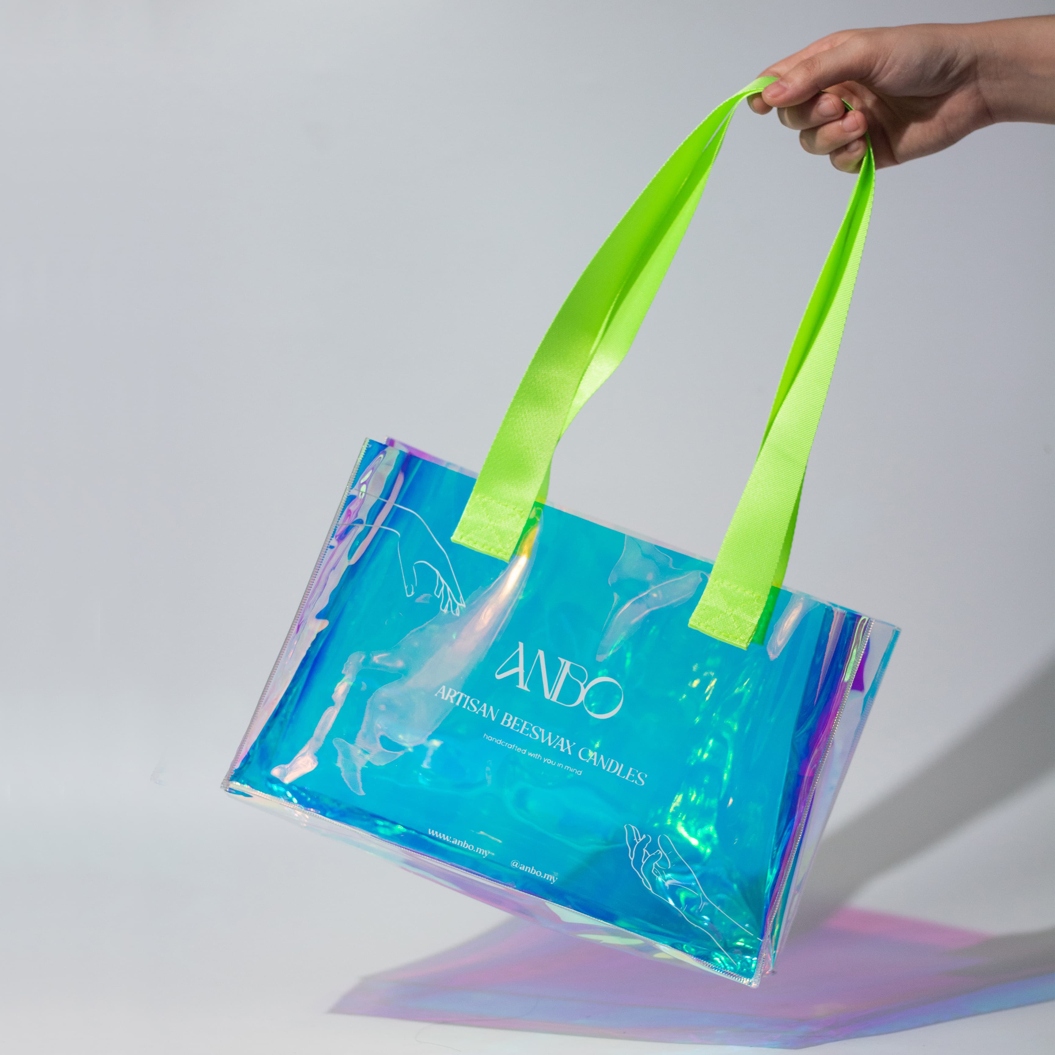 Holographic tote bag online wholesale