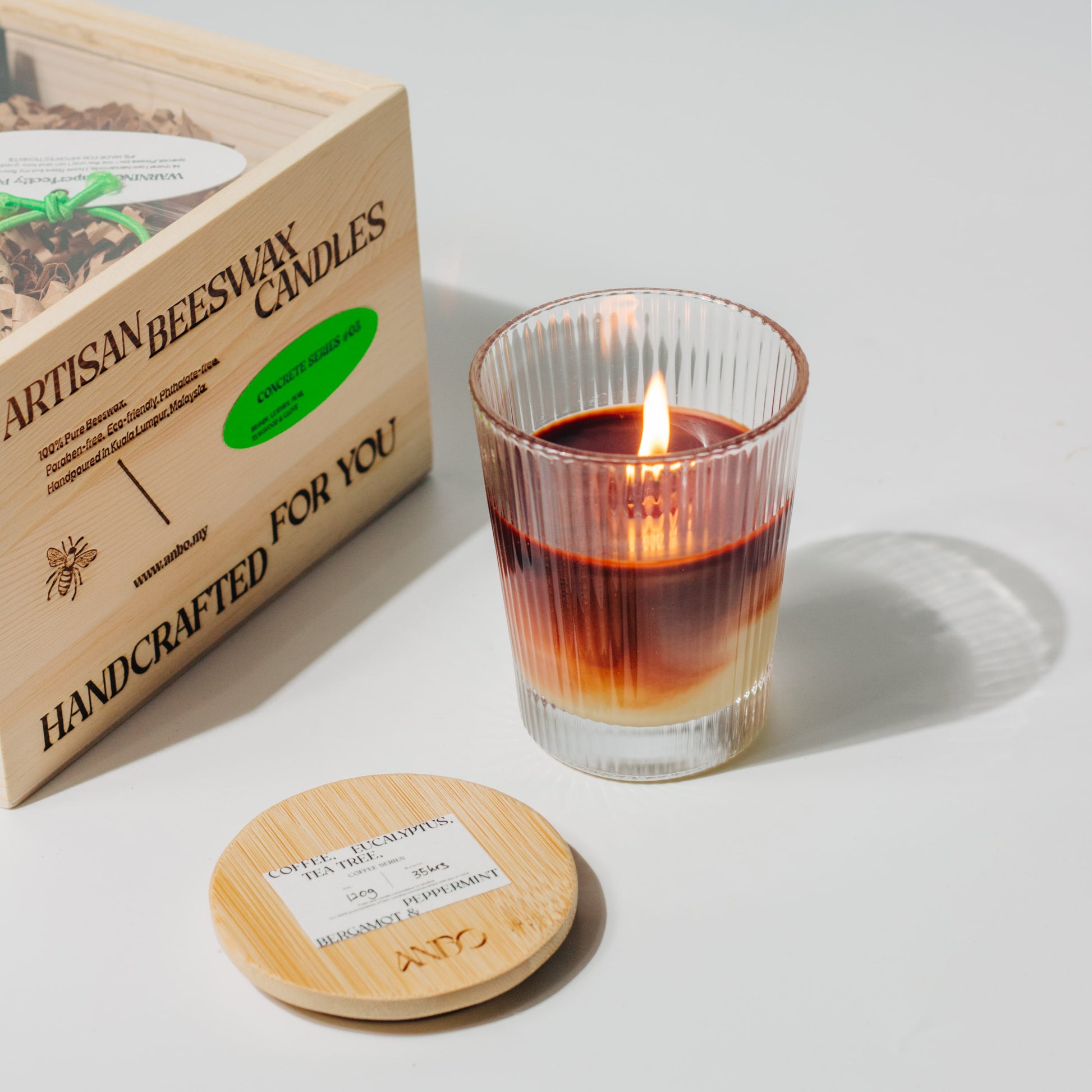 ANBO Coffee Series Beeswax Candle